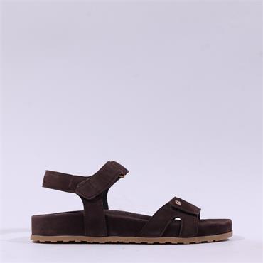 Paul Green Velcro Strap Sporty Sandal - Mocca